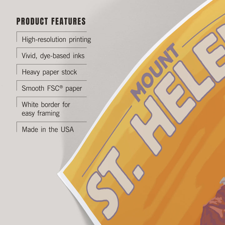 Mount St. Helens, Washington, Sunset View, Art & Giclee Prints Art Lantern Press