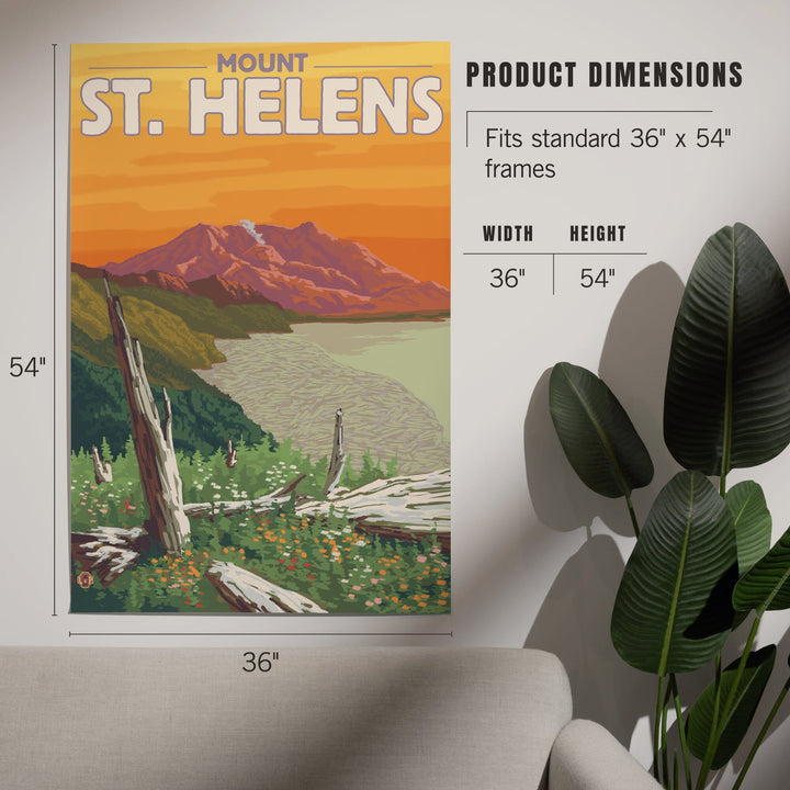 Mount St. Helens, Washington, Sunset View, Art & Giclee Prints Art Lantern Press