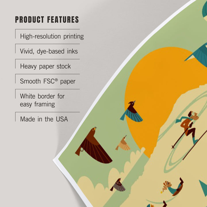 Mountain Geometric, Art & Giclee Prints Art Lantern Press