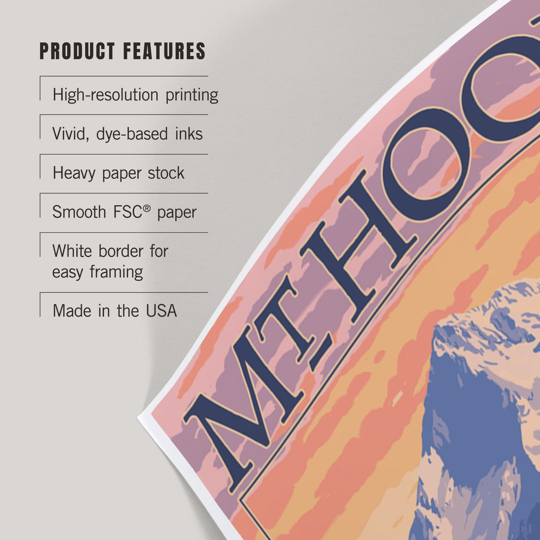 Mt. Hood, Oregon, Bear Family and Spring Flowers, Art & Giclee Prints Art Lantern Press