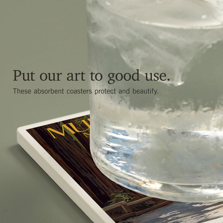 Muir Woods National Monument, California, Pathway, Coasters Coasters Lantern Press