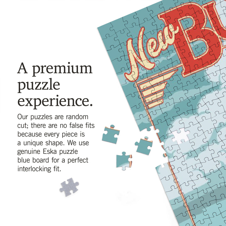 New Buffalo, Michigan, New Buffalo Lighthouse, Jigsaw Puzzle Puzzle Lantern Press