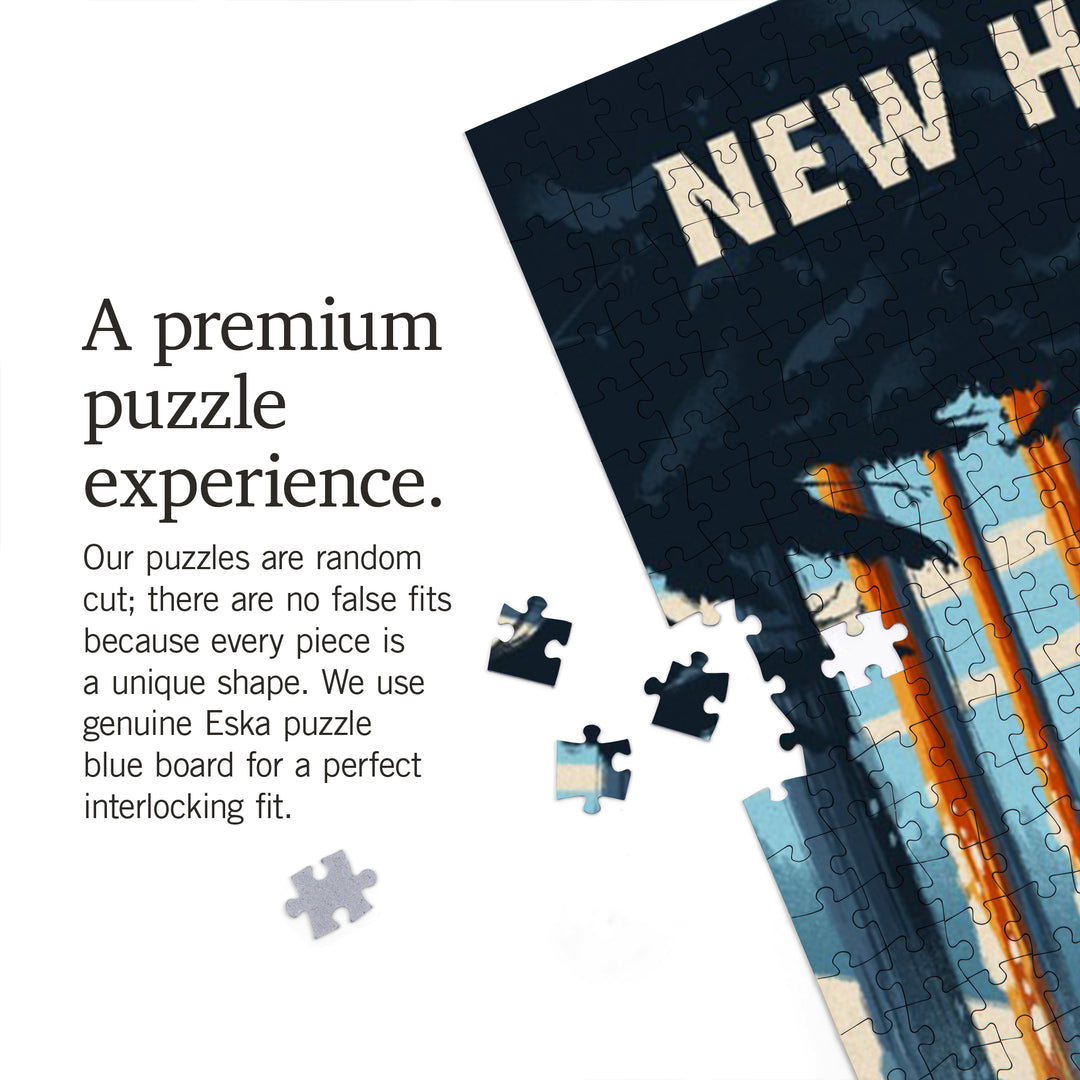 New Hampshire, Better on Foot, Snowshoeing, Jigsaw Puzzle Puzzle Lantern Press