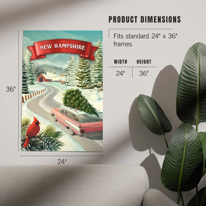 New Hampshire, Holiday Tradition, Art & Giclee Prints Art Lantern Press