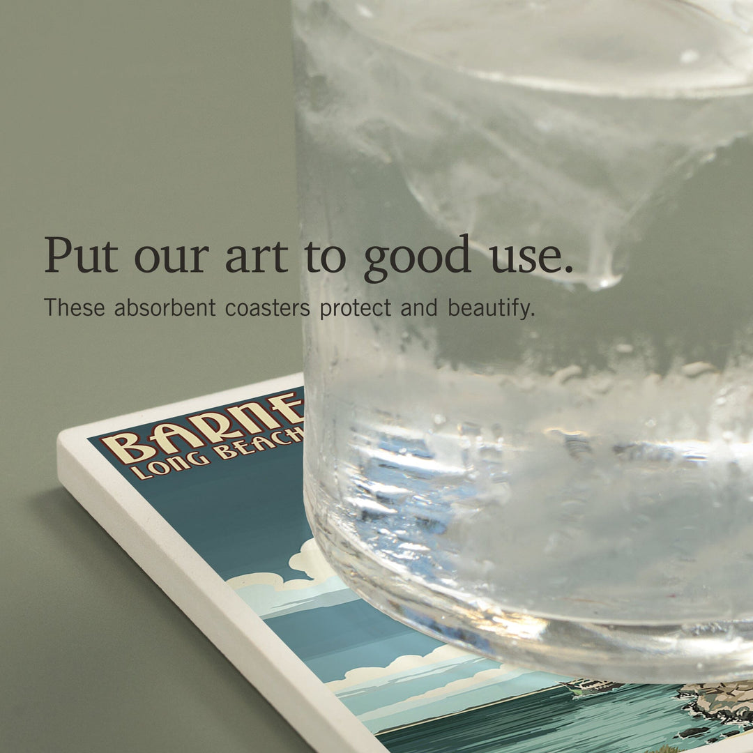 New Jersey Shore, Barnegat Lighthouse, Coasters Coasters Lantern Press