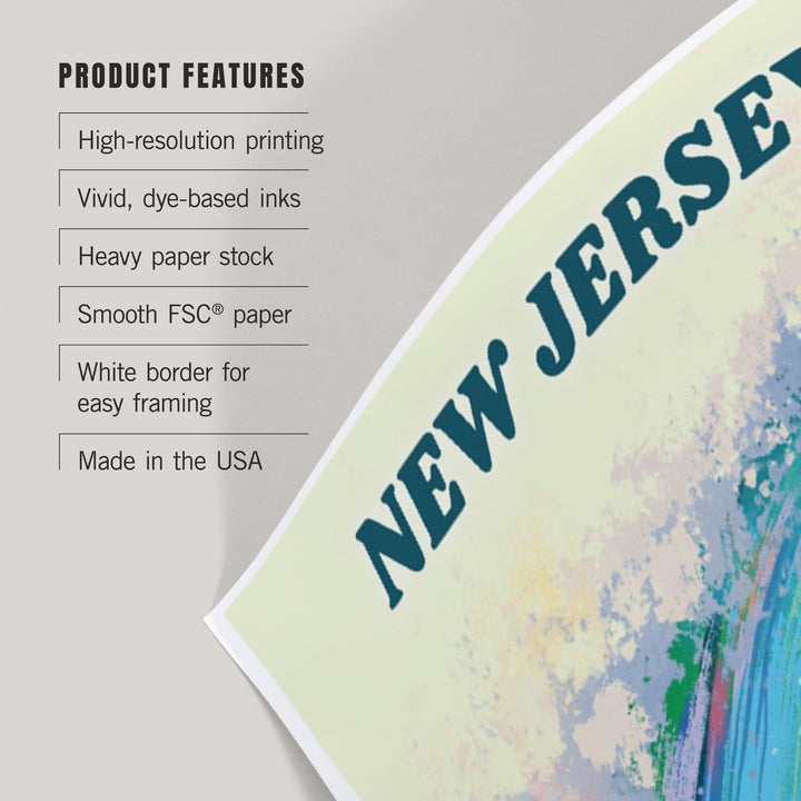 New Jersey, Vitamin Sea, Coastal Series, Surfer Girl, Art & Giclee Prints Art Lantern Press