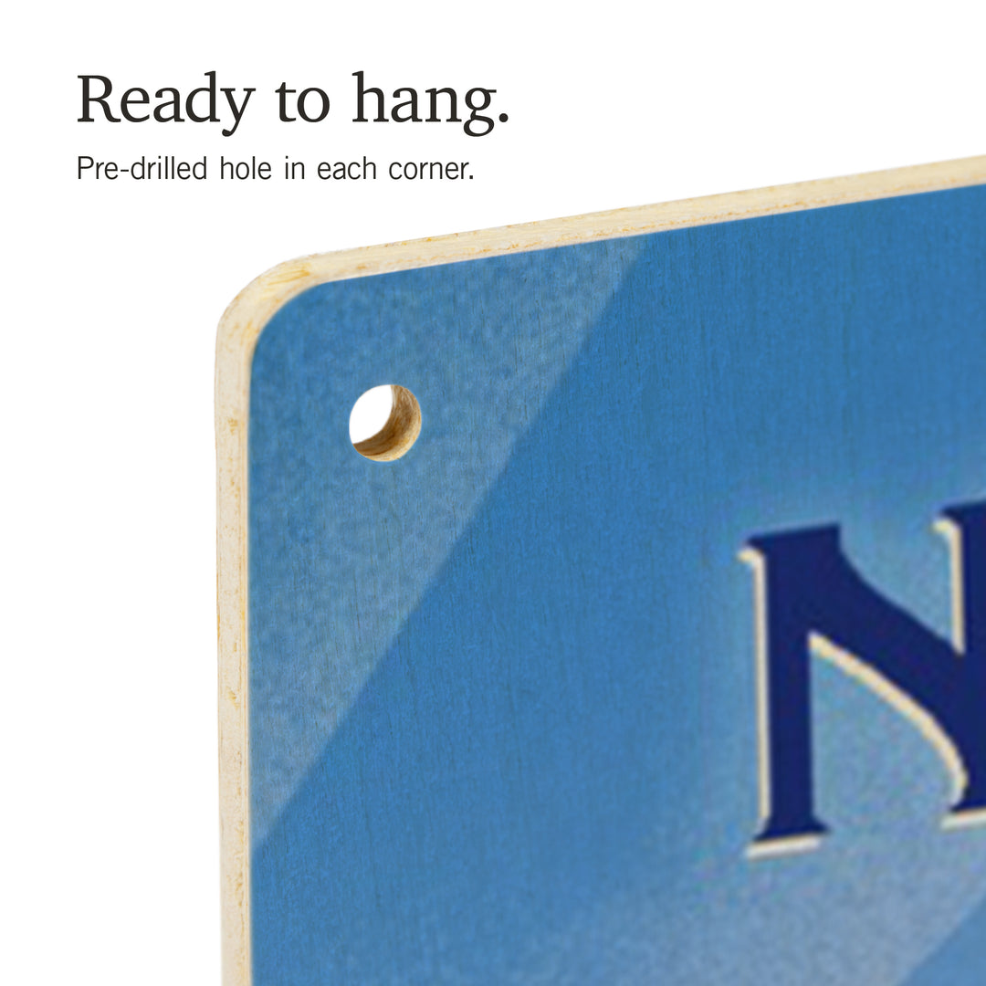 New Mexico, Lithograph, Bear Family in Field, Wood Signs and Postcards Wood Lantern Press