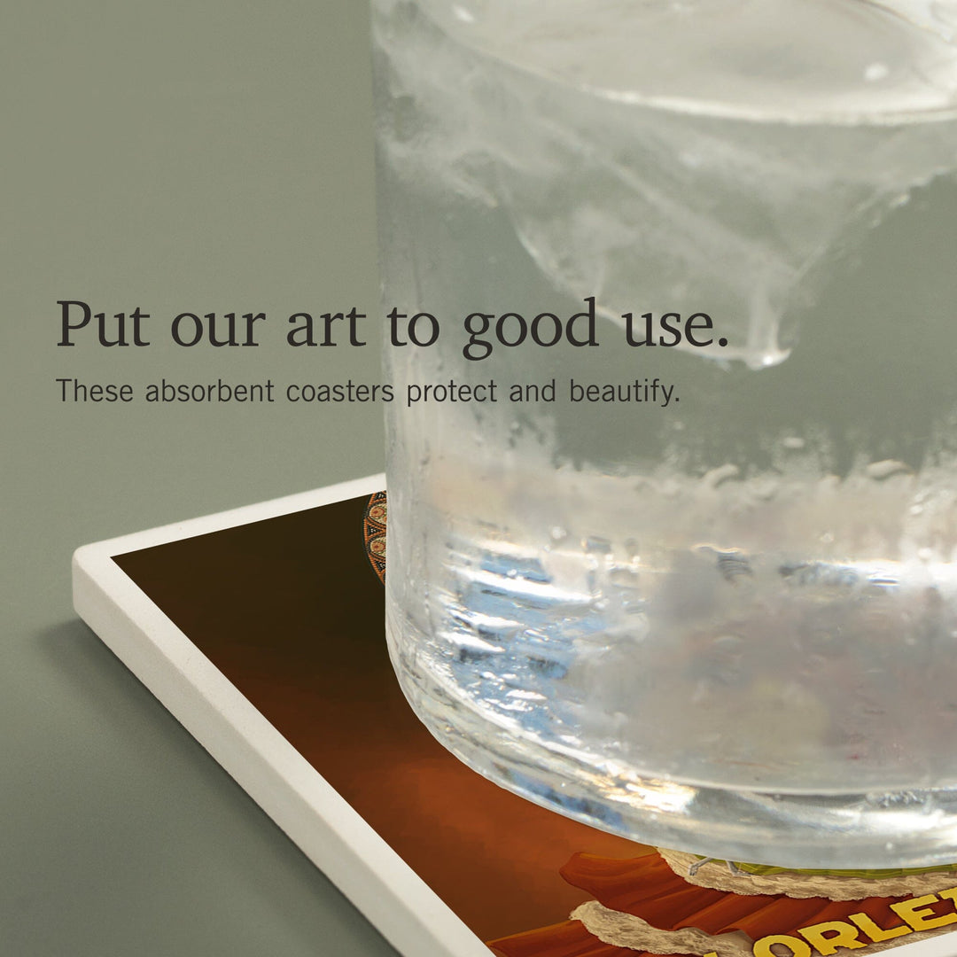 New Orleans, Louisiana, Dia De Los Muertos Marionettes, Day of the Dead, Coasters Coasters Lantern Press