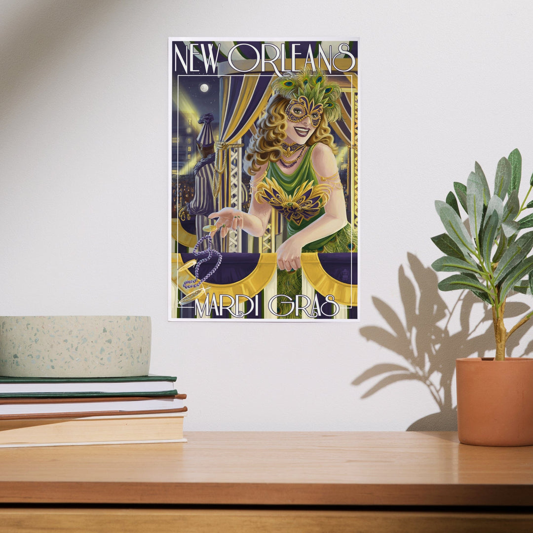 New Orleans, Louisiana, Mardi Gras, Art & Giclee Prints Art Lantern Press