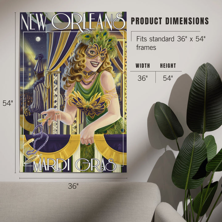 New Orleans, Louisiana, Mardi Gras, Art & Giclee Prints Art Lantern Press