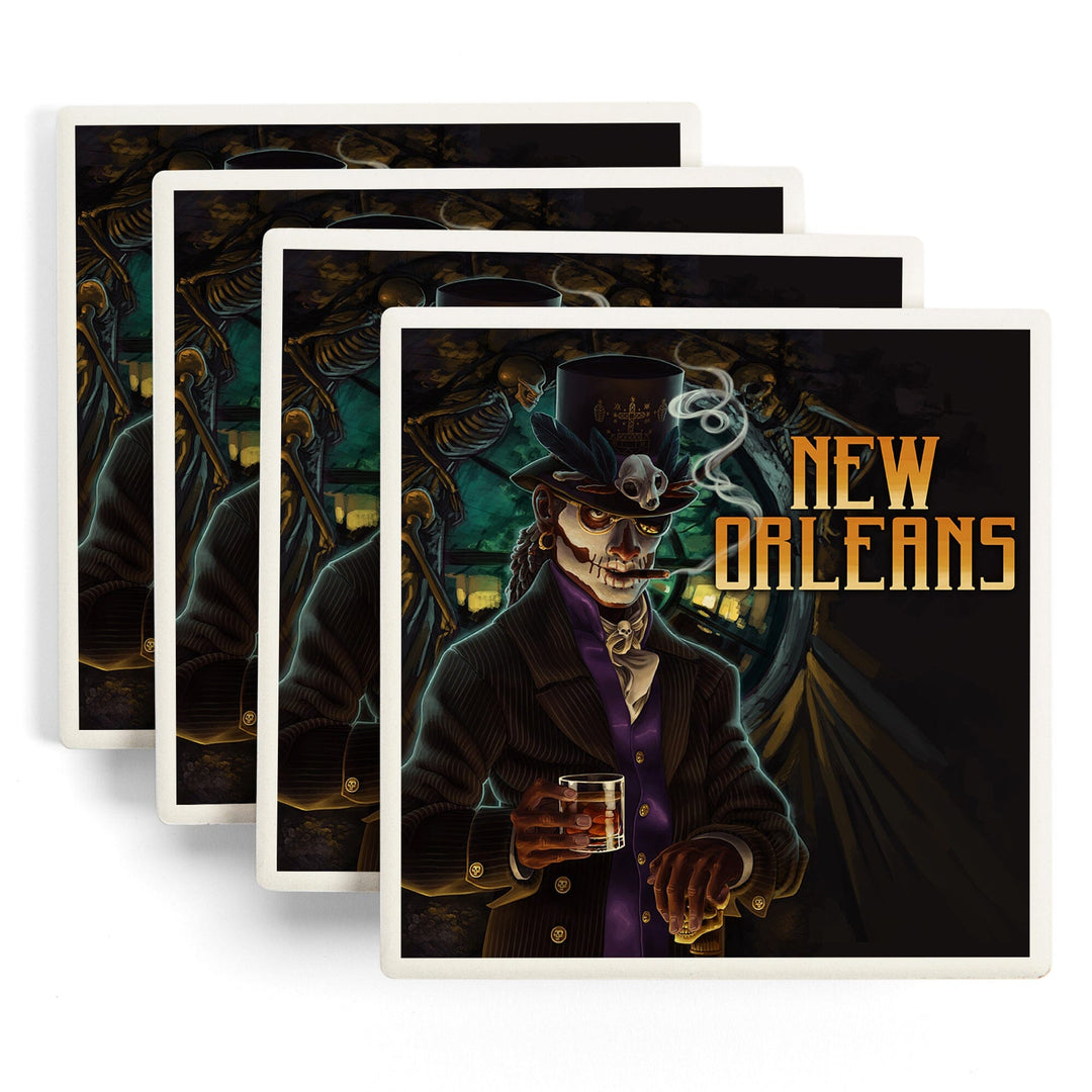 New Orleans, Louisiana, Voodoo, Coasters Coasters Lantern Press