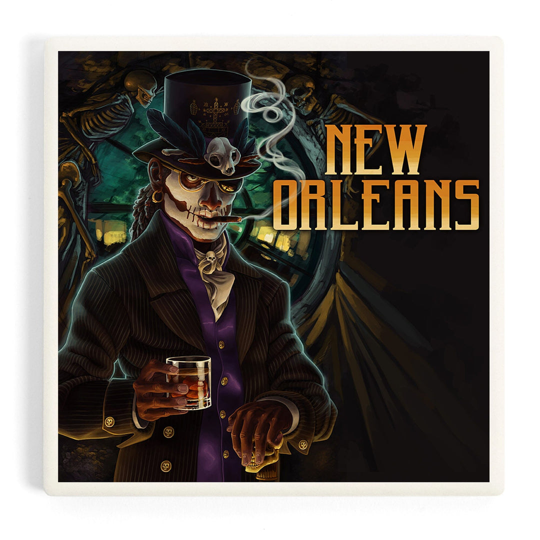 New Orleans, Louisiana, Voodoo, Coasters Coasters Lantern Press