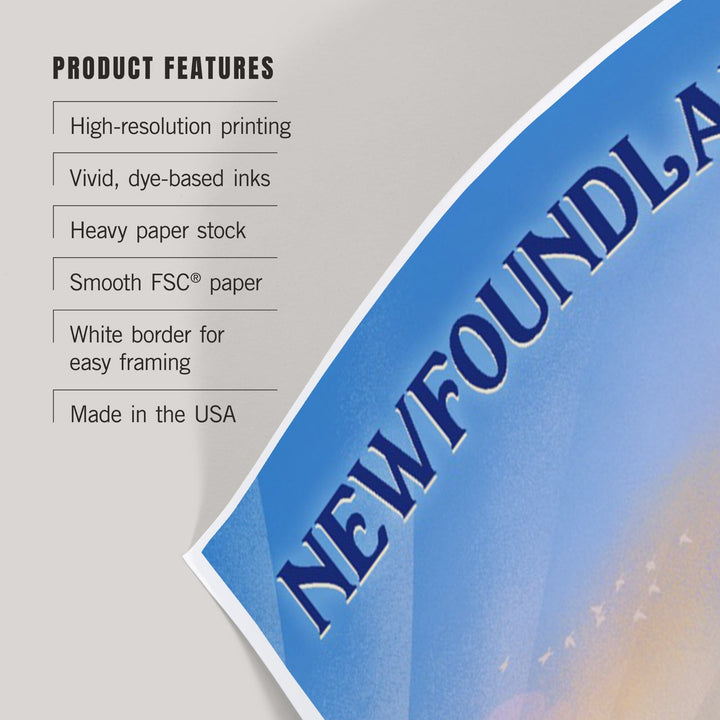 Newfoundland, Lithograph, Bear Family in Field, Art & Giclee Prints Art Lantern Press