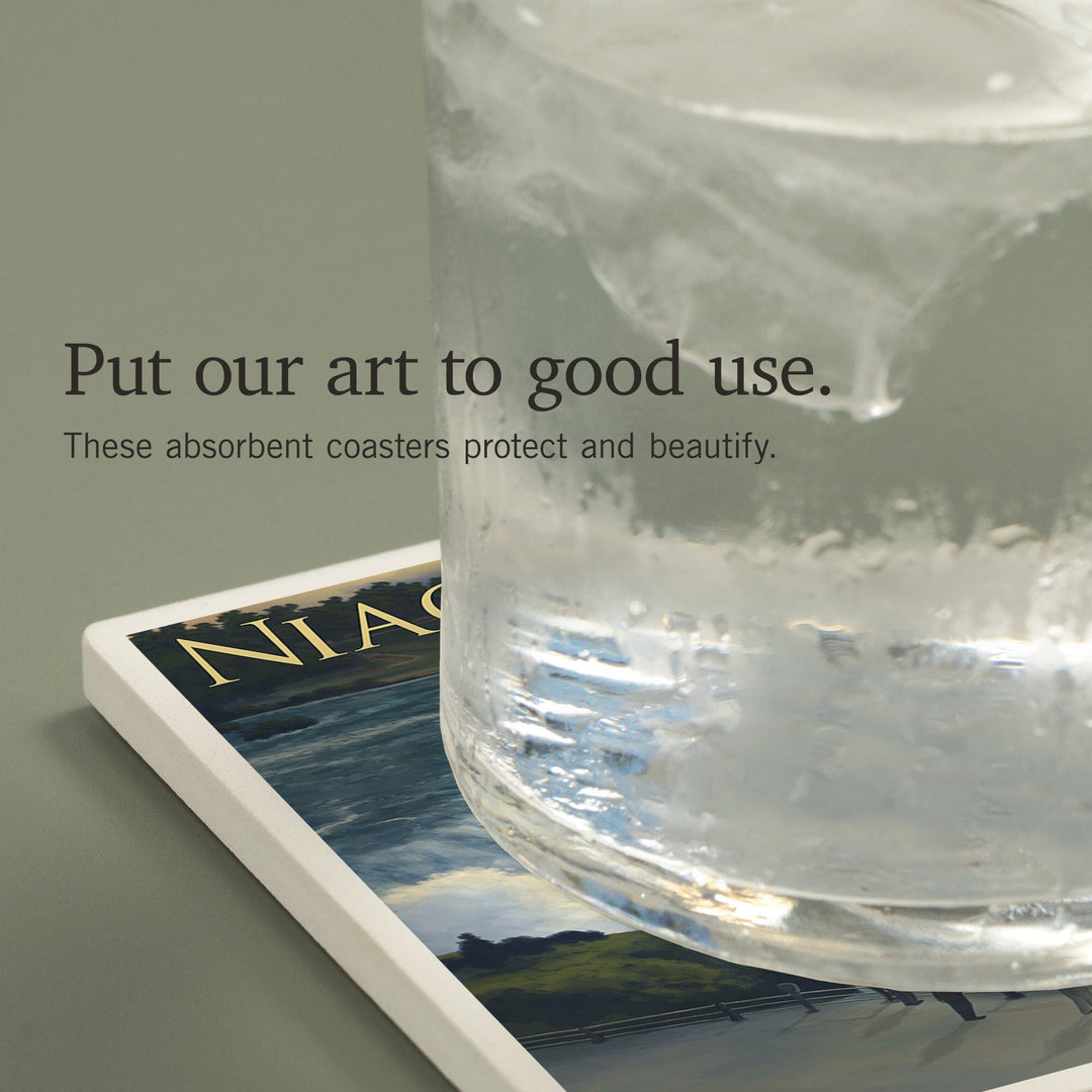 Niagara Falls, New York, Coasters Coasters Lantern Press