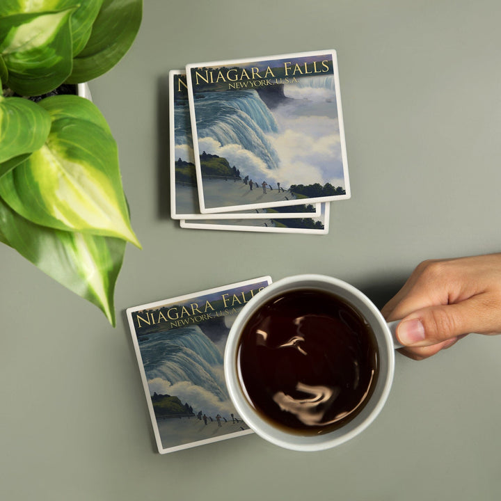 Niagara Falls, New York, Coasters Coasters Lantern Press