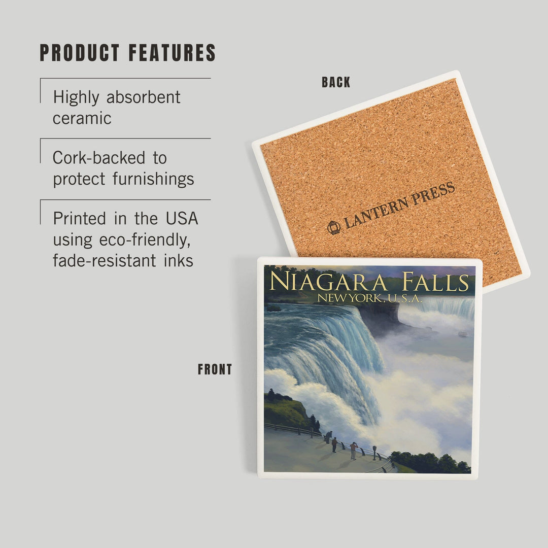Niagara Falls, New York, Coasters Coasters Lantern Press