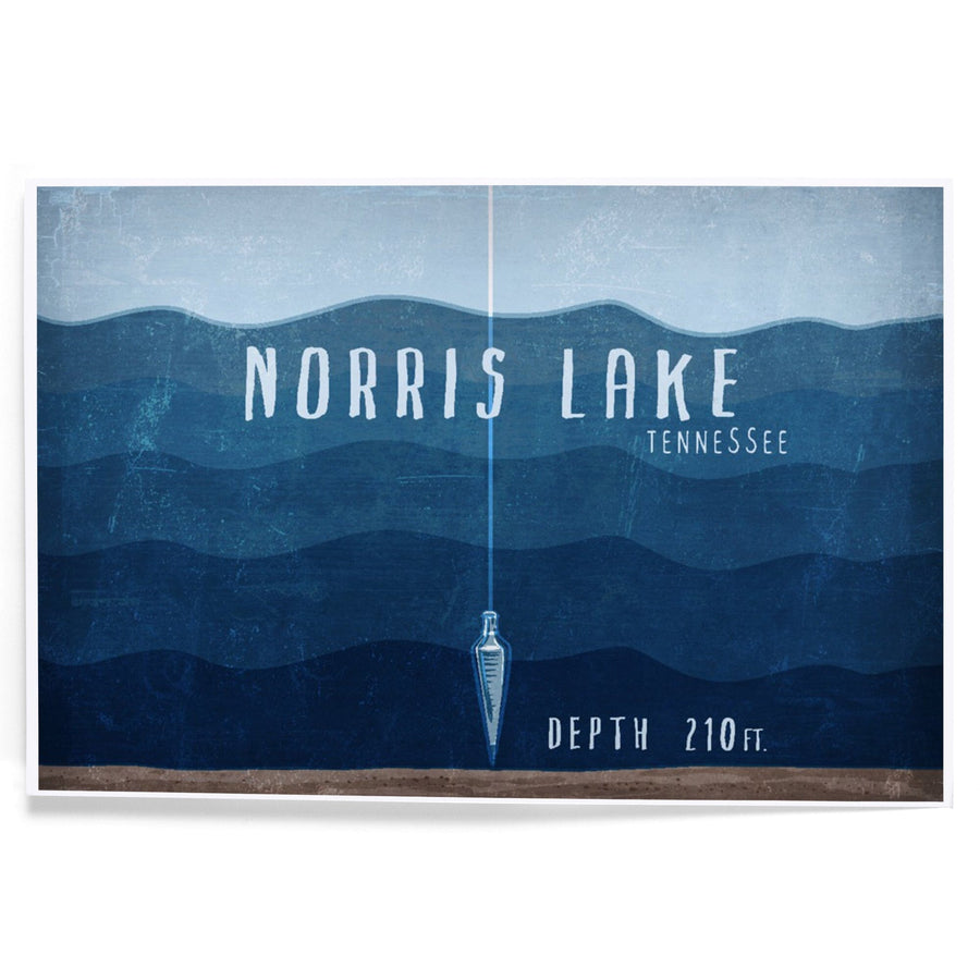 Norris Lake, Tennessee, Lake Essentials, Lake Depth, Art & Giclee Prints Art Lantern Press