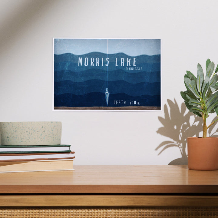 Norris Lake, Tennessee, Lake Essentials, Lake Depth, Art & Giclee Prints Art Lantern Press