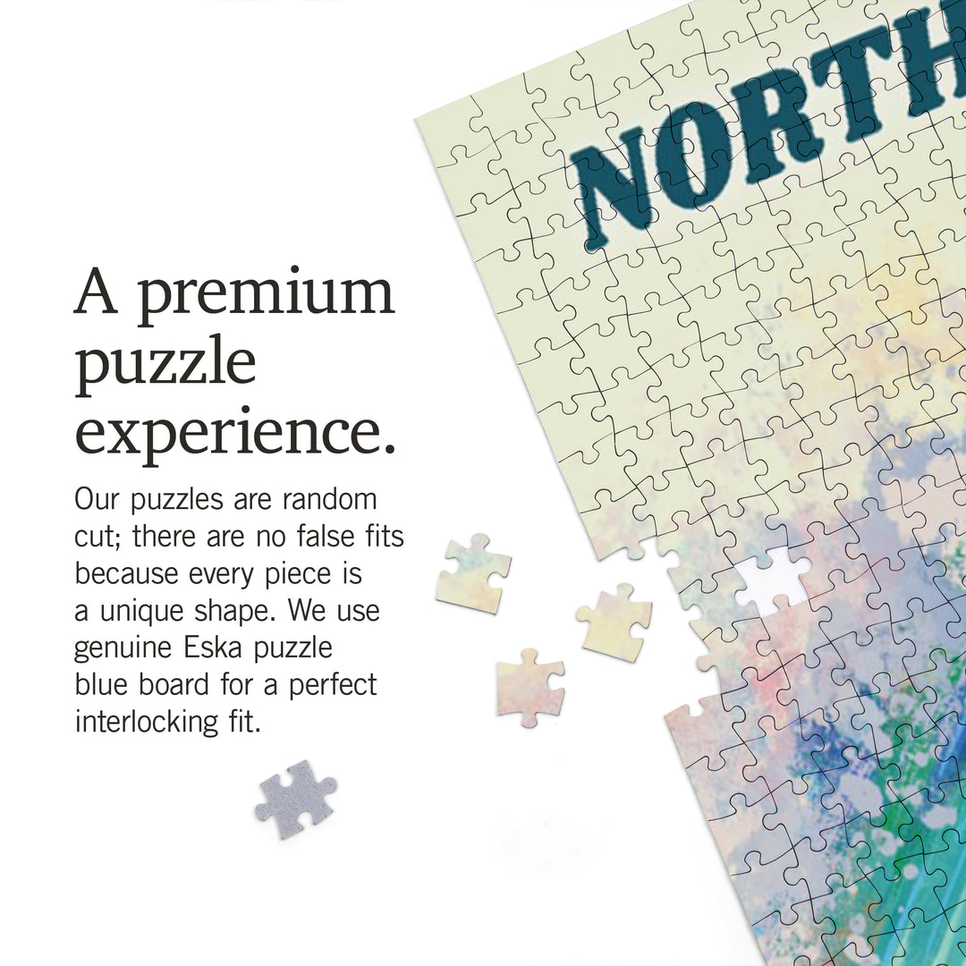 North Carolina, Vitamin Sea, Coastal Series, Surfer Girl, Jigsaw Puzzle Puzzle Lantern Press