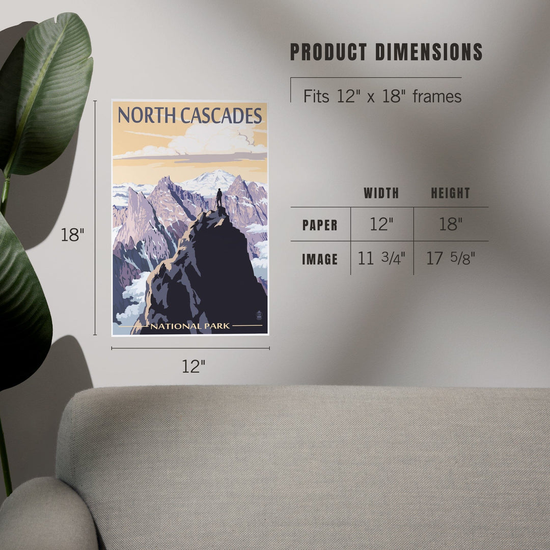 North Cascades National Park, Washington, Mountain Peaks, Art & Giclee Prints Art Lantern Press