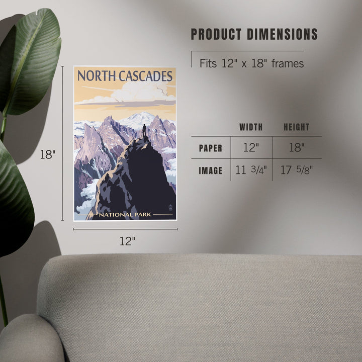 North Cascades National Park, Washington, Mountain Peaks, Art & Giclee Prints Art Lantern Press