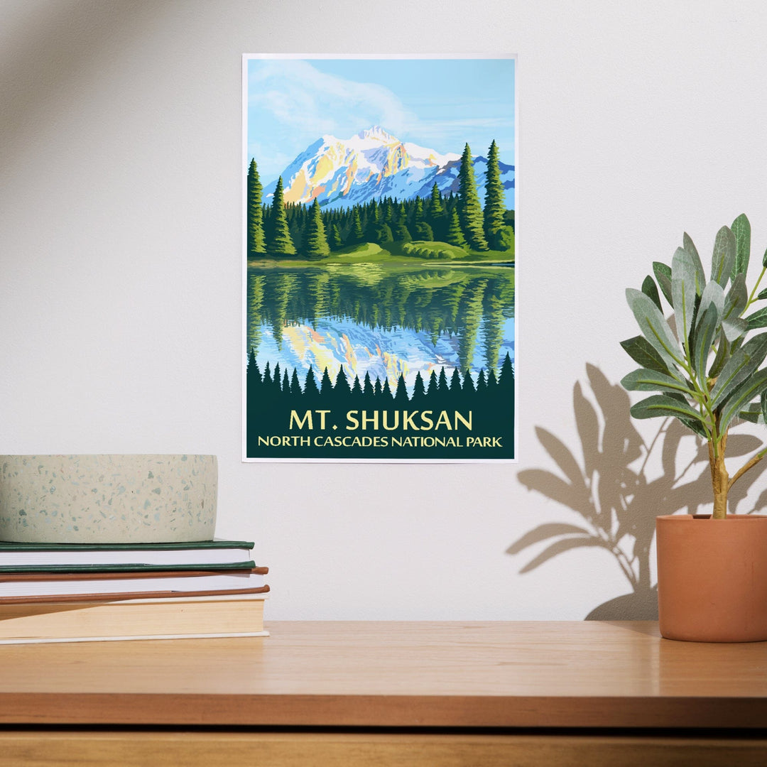 North Cascades National Park, Washington, Mt Shuksan, Art & Giclee Prints Art Lantern Press