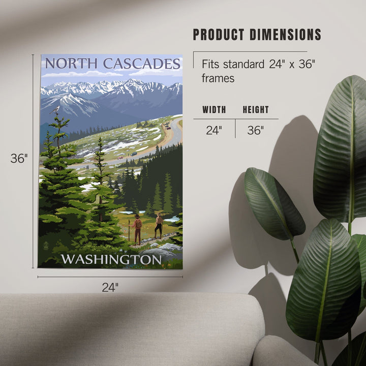 North Cascades, Washington, Trail Scene, Art & Giclee Prints Art Lantern Press