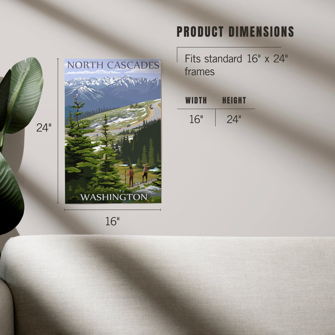 North Cascades, Washington, Trail Scene, Art & Giclee Prints Art Lantern Press