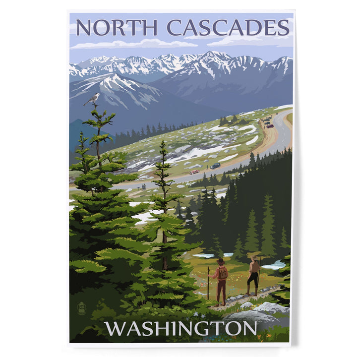 North Cascades, Washington, Trail Scene, Art & Giclee Prints Art Lantern Press