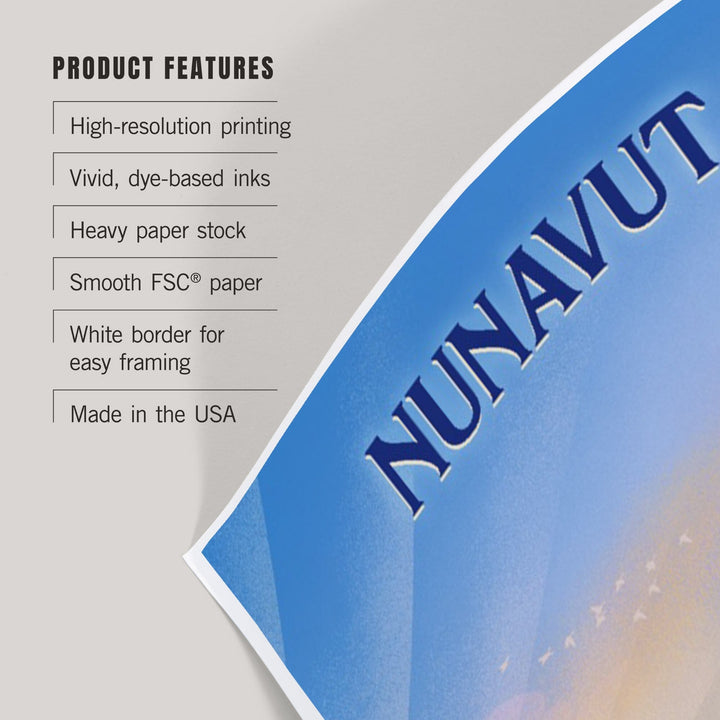 Nunavut, Lithograph, Bear Family in Field, Art & Giclee Prints Art Lantern Press