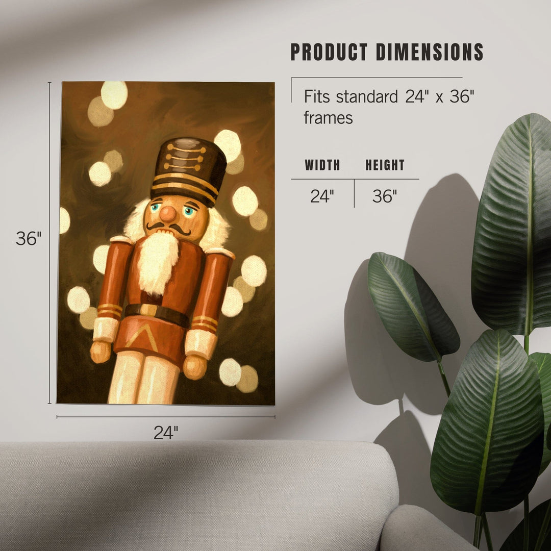 Nutcracker, Christmas Oil Painting, Art & Giclee Prints Art Lantern Press
