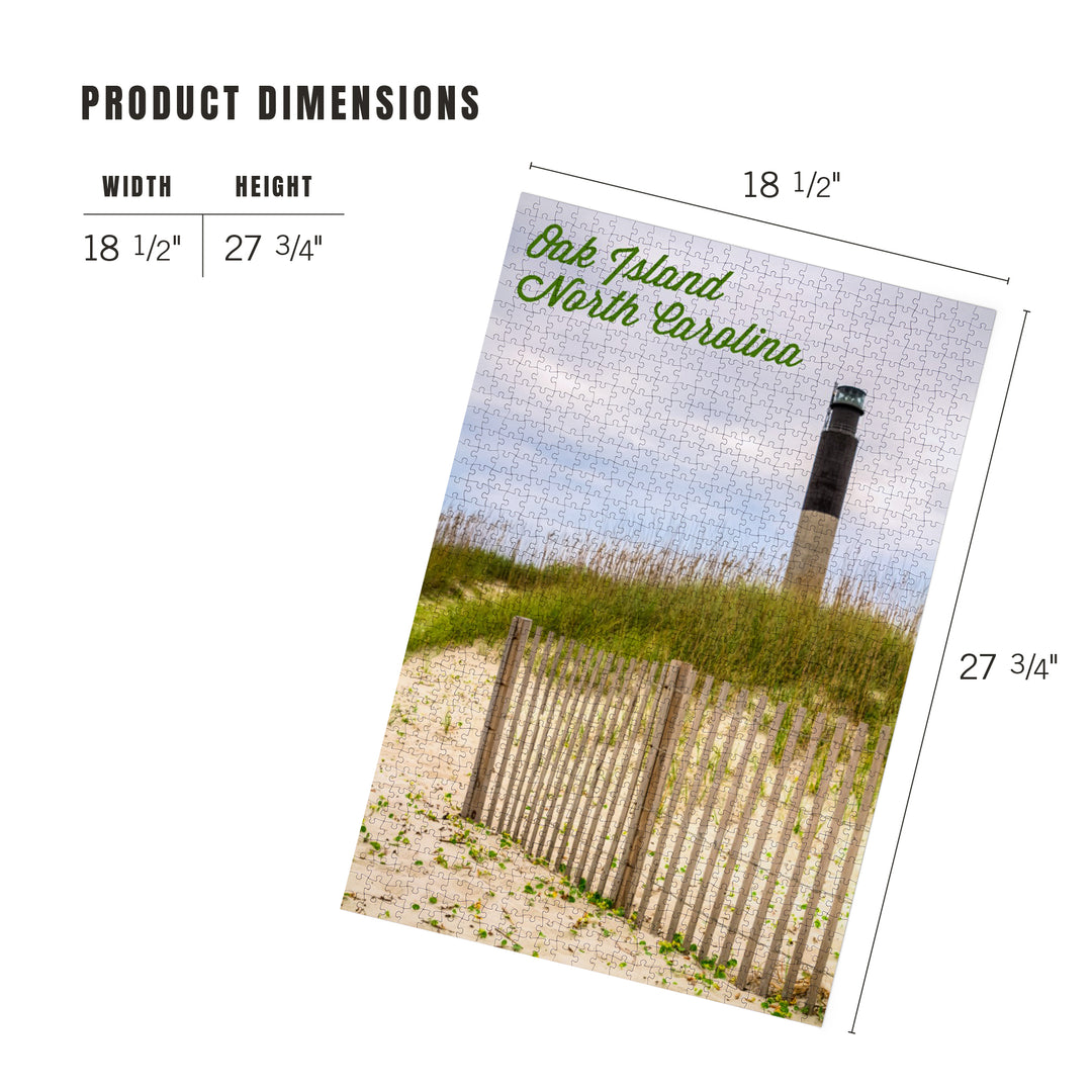 Oak Island, North Carolina, Lighthouse, Jigsaw Puzzle Puzzle Lantern Press