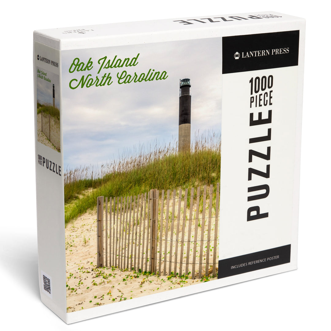 Oak Island, North Carolina, Lighthouse, Jigsaw Puzzle Puzzle Lantern Press