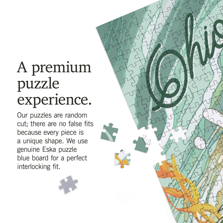 Ohio, Fish All Day, Bass, Jigsaw Puzzle Puzzle Lantern Press