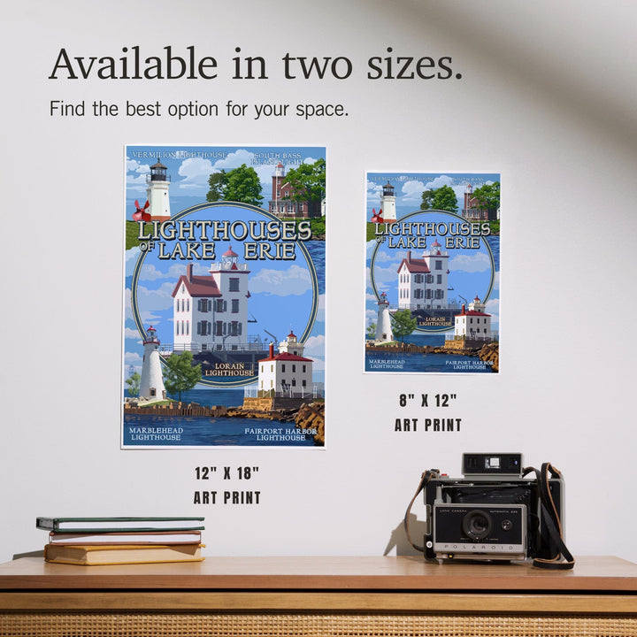 Ohio, Lorain Lighthouse, The Lighthouses of Lake Erie, Art & Giclee Prints Art Lantern Press