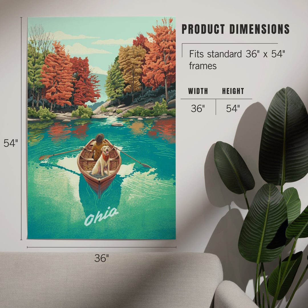 Ohio, Quiet Explorer, Boating, Mountain, Art & Giclee Prints Art Lantern Press