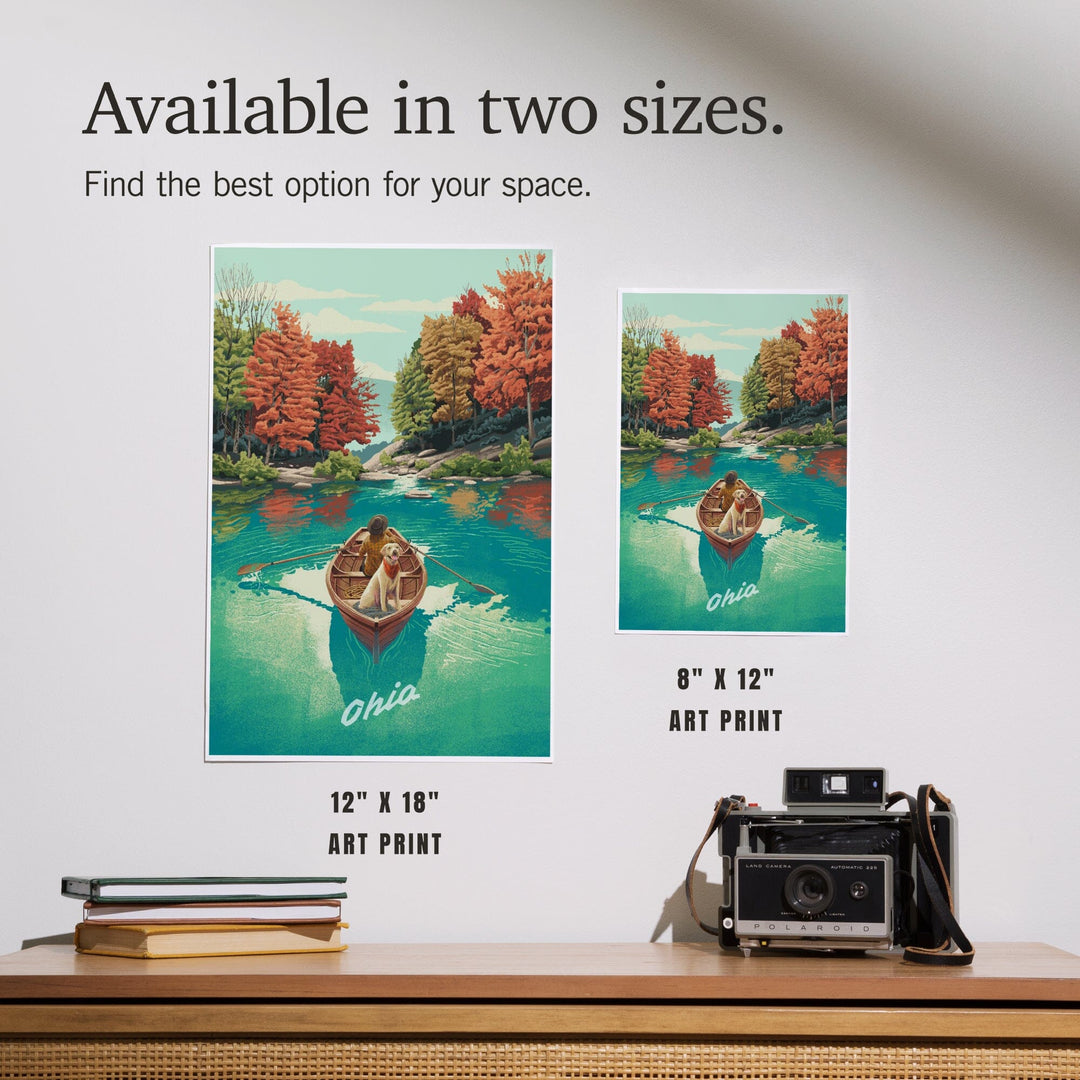 Ohio, Quiet Explorer, Boating, Mountain, Art & Giclee Prints Art Lantern Press