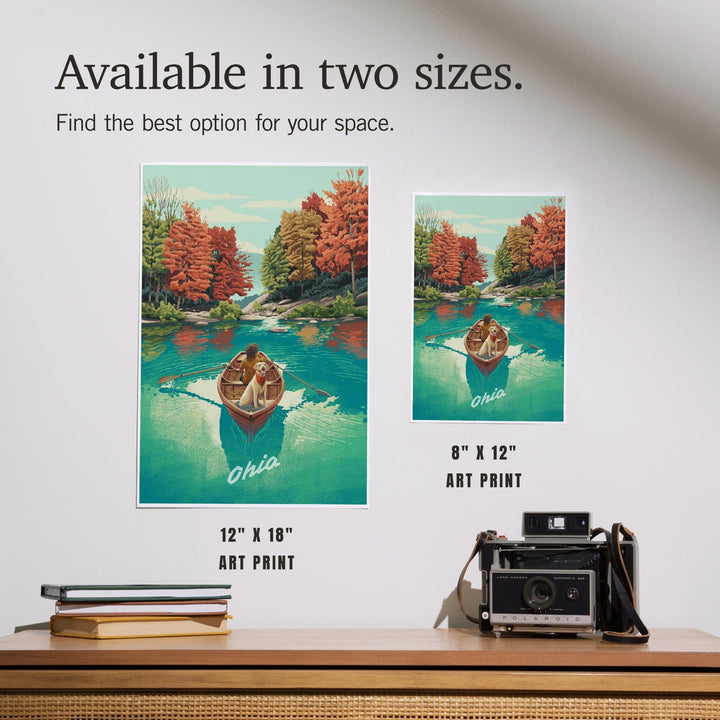 Ohio, Quiet Explorer, Boating, Mountain, Art & Giclee Prints Art Lantern Press