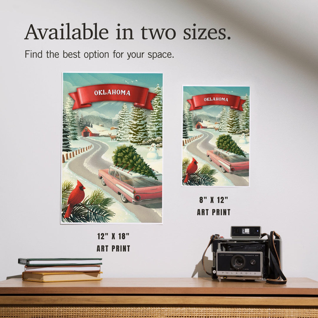 Oklahoma, Holiday Tradition, Art & Giclee Prints Art Lantern Press