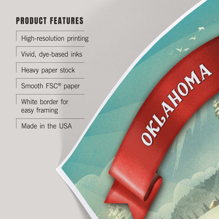 Oklahoma, Holiday Tradition, Art & Giclee Prints Art Lantern Press