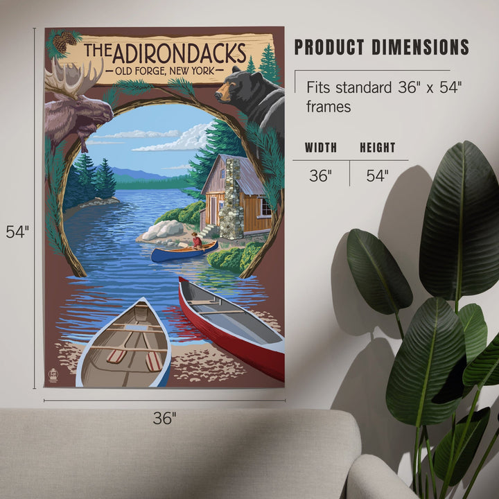 Old Forge, New York, The Adirondacks Scene, Art & Giclee Prints Art Lantern Press