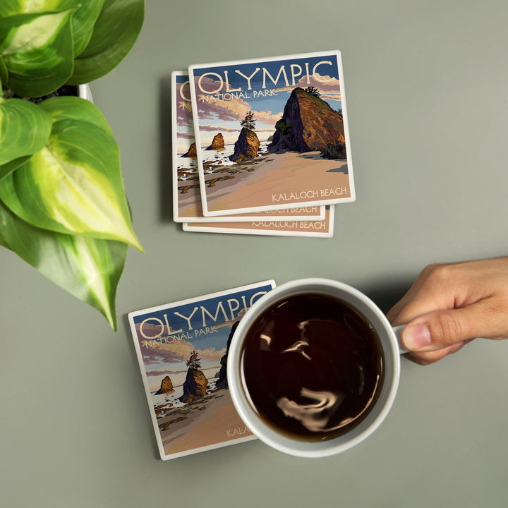 Olympic National Park, Washington, Kalaloch Beach, Coasters Coasters Lantern Press