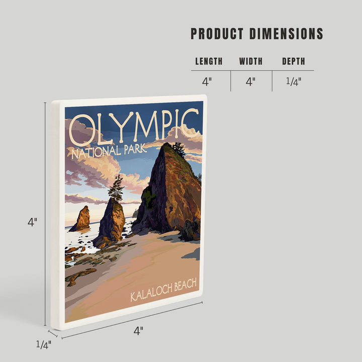 Olympic National Park, Washington, Kalaloch Beach, Coasters Coasters Lantern Press