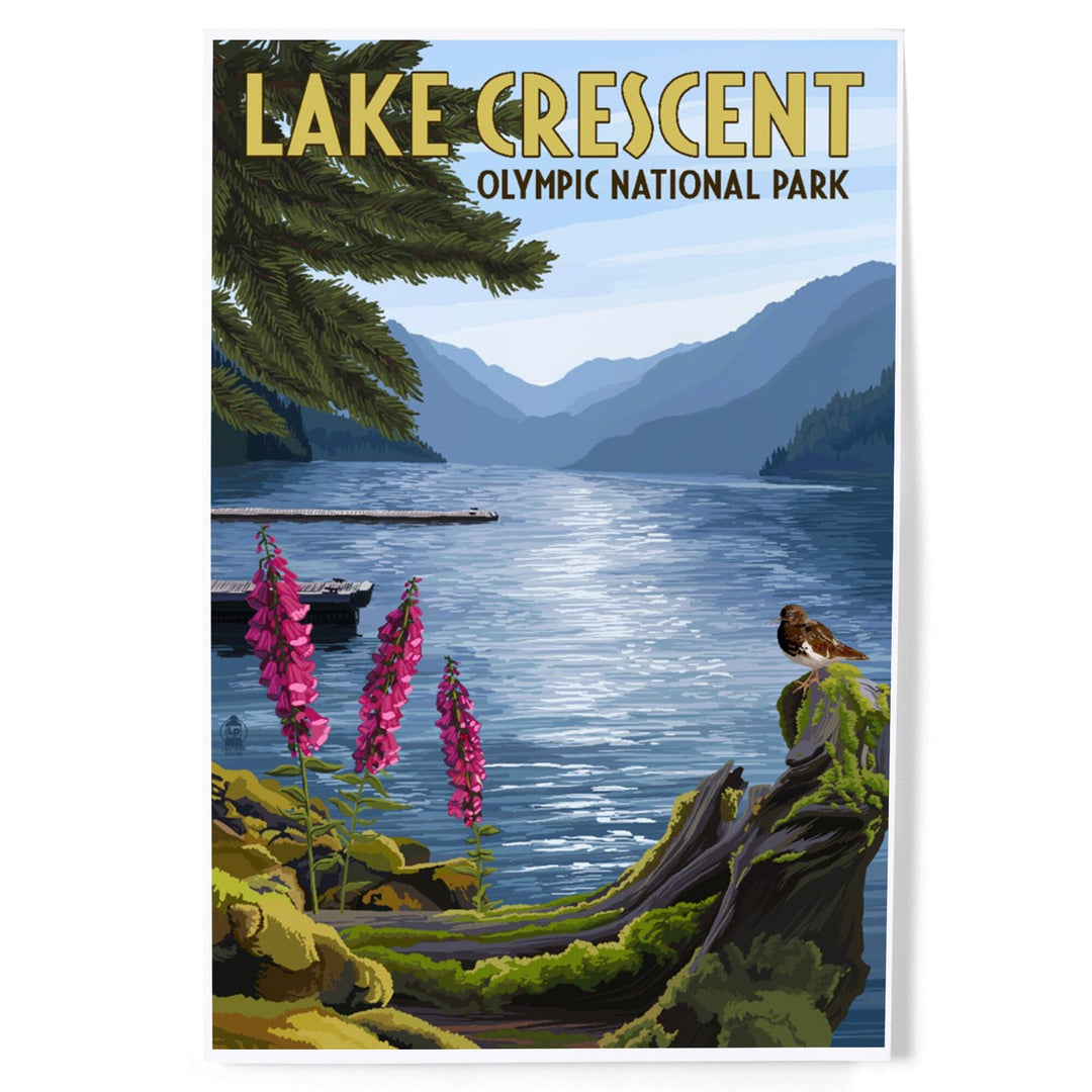 Olympic National Park, Washington, Lake Crescent, Art & Giclee Prints Art Lantern Press 