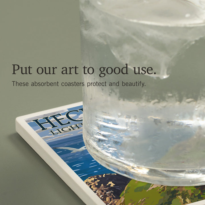 Oregon Coast, Heceta Head Lighthouse, Coasters Coasters Lantern Press