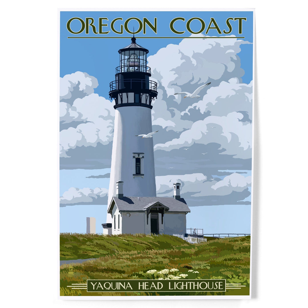 Oregon Coast, Yaquina Head Lighthouse, Art & Giclee Prints Art Lantern Press