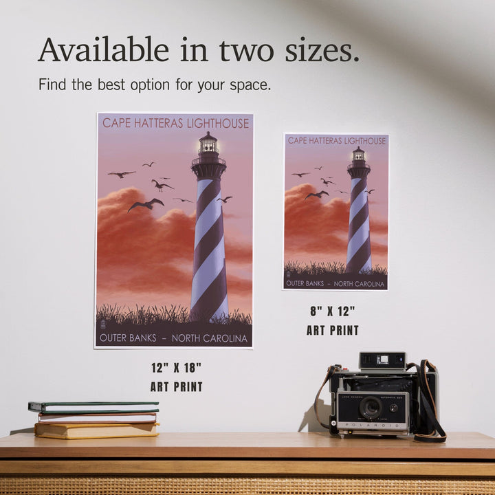 Outer Banks, North Carolina, Cape Hatteras Lighthouse, Sunrise, Art & Giclee Prints Art Lantern Press