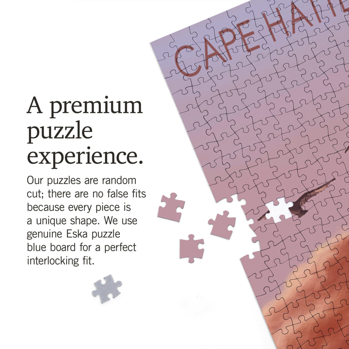 Outer Banks, North Carolina, Cape Hatteras Lighthouse, Sunrise, Jigsaw Puzzle Puzzle Lantern Press