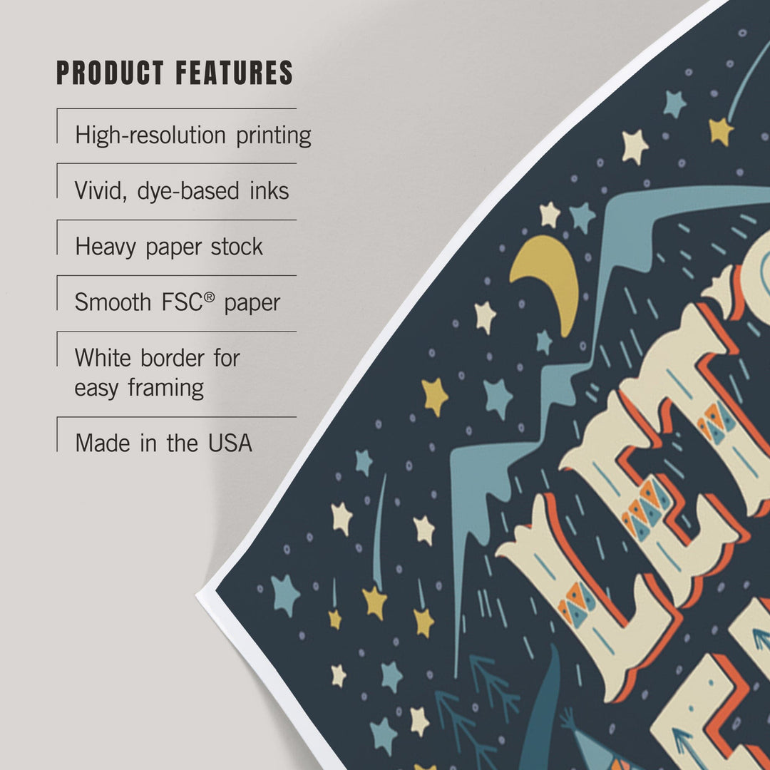 Pacific Northwest, Let's Find a Place to Get Lost, Art & Giclee Prints Art Lantern Press