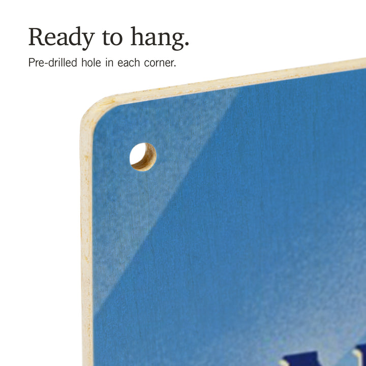 Pacific Northwest, Lithograph, Bear Family in Field, Wood Signs and Postcards Wood Lantern Press